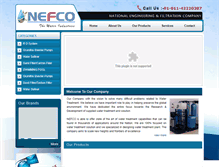 Tablet Screenshot of nefcoindia.com